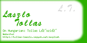 laszlo tollas business card